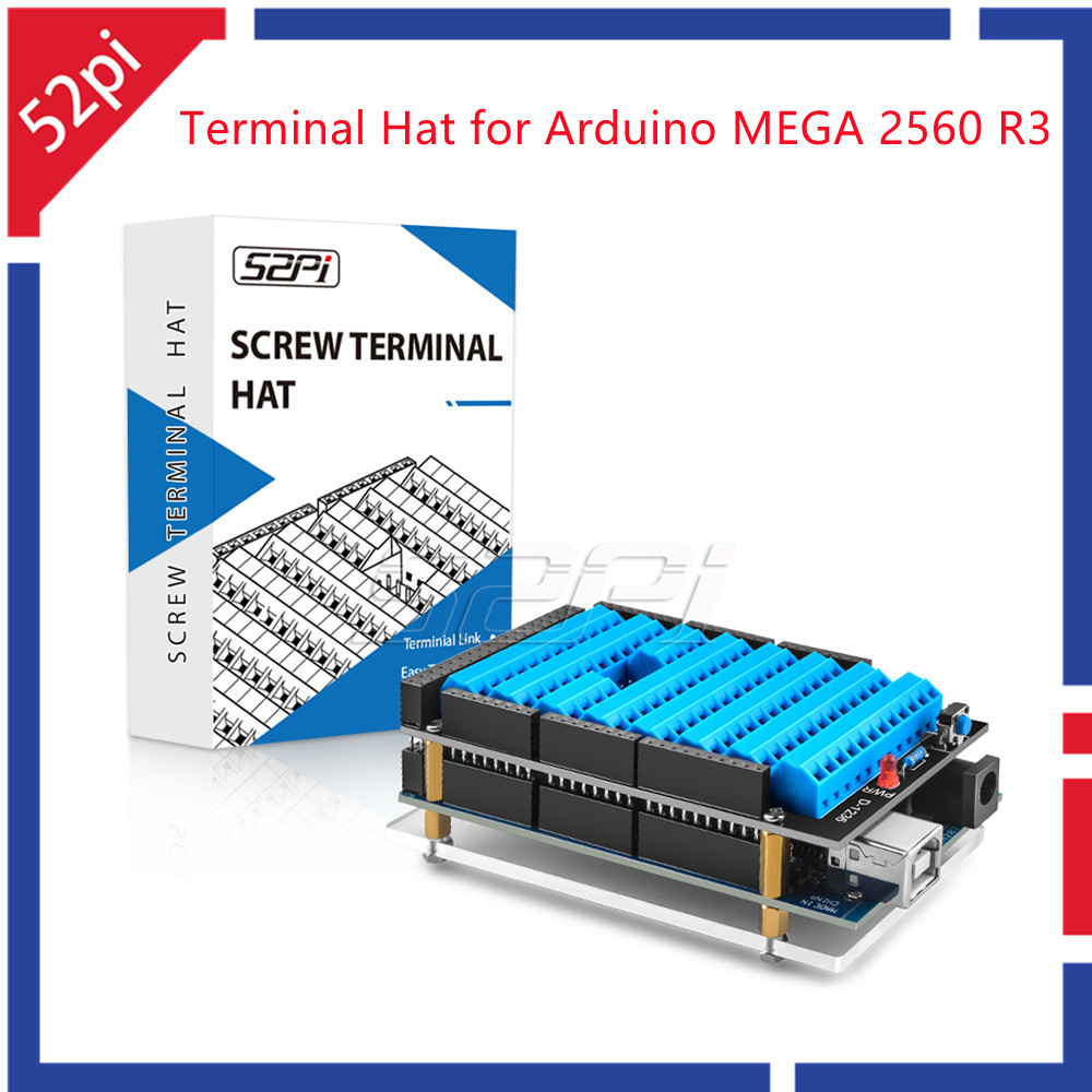 Deskpi Super6C - New！52Pi Terminal Hat for Arduino MEGA
